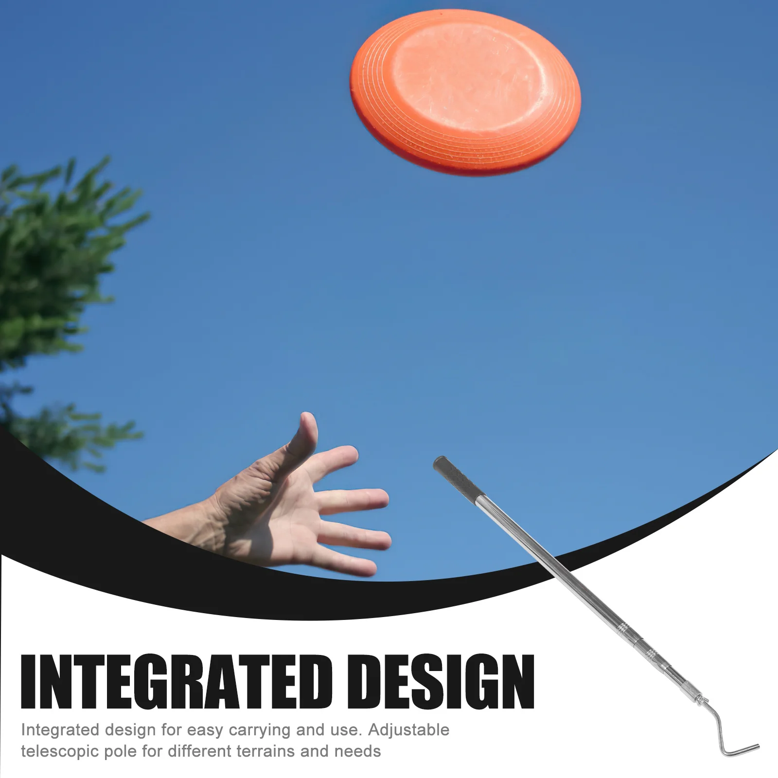 

Disc Pole Adjustable Iron Hook Head stick For Outdoor Water Use Discs Retriever Pole Golf Discs Retriever Disc Golf