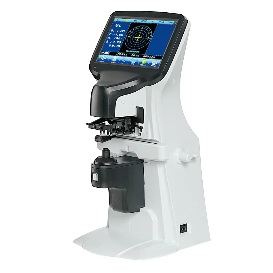 Pengukur Lensa Otomatis VISION Baru JD-2600D Meteran Lensa Digital dengan Instrumen Optik Lensometro Layar Sentuh 7 Inci