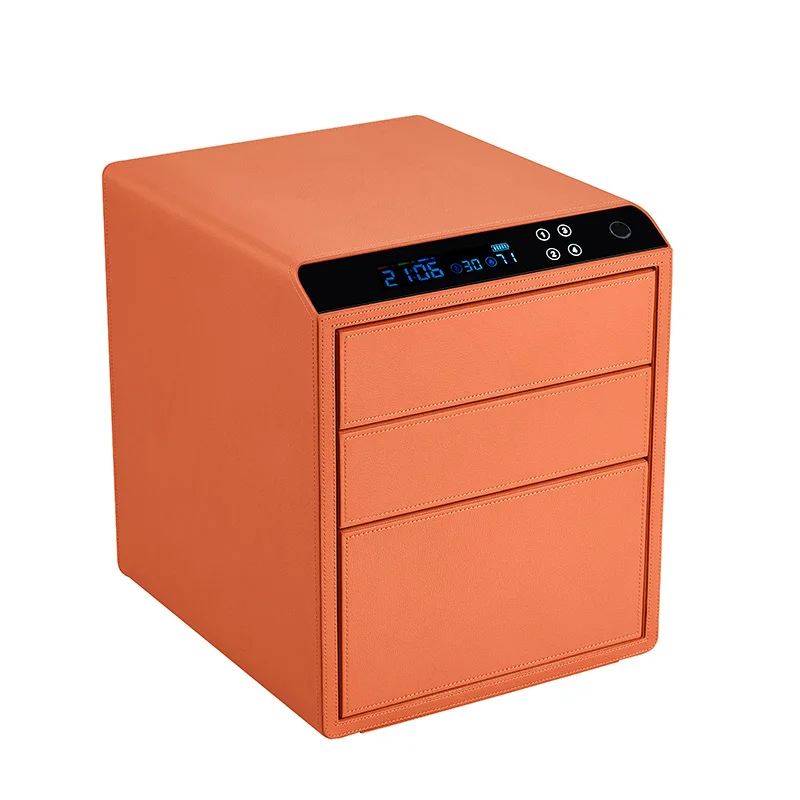 

XAG-PGC3-12-Y Three Layer Raised Fingerprint Password Jewelry Safe Household Intelligent Anti-theft Safe Cash Box