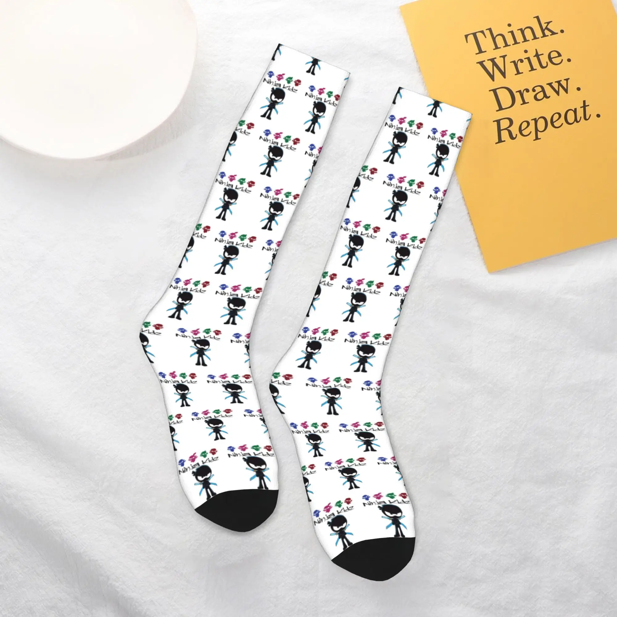 

Всесезонные чулки для экипажа, носки ninja kidz, модные длинные носки в стиле Харадзюку в стиле хип-хоп, аксессуары для мужчин и женщин, подарки