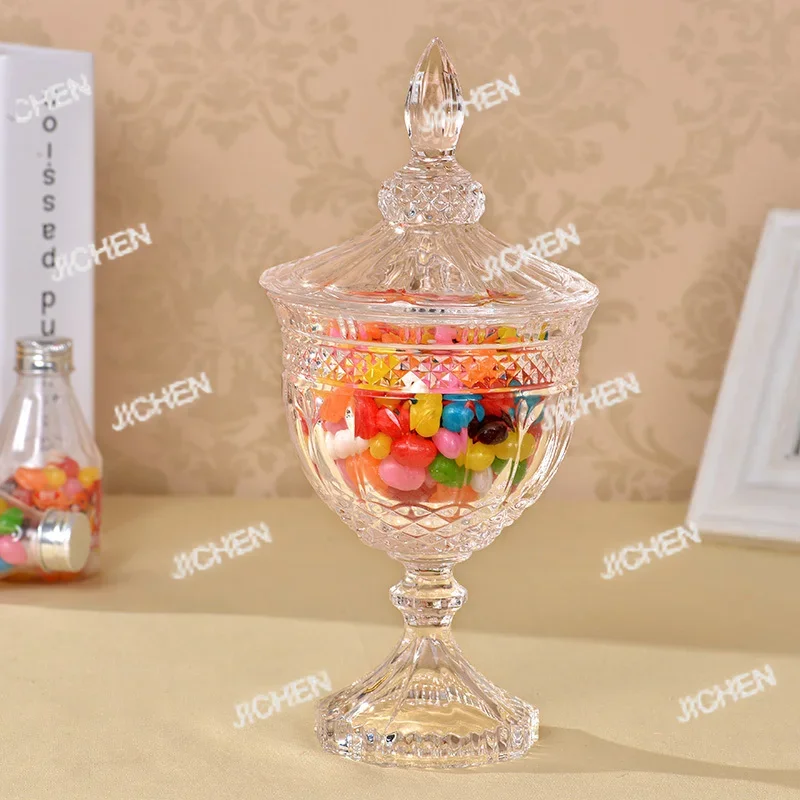 

JCT 4/4,5-дюймовая стеклянная бутылка для конфет, торта, сока, прозрачное герметичное хранение