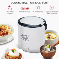Portable Electric Mini Rice Cooker MultiCooker Household 220V Household Kitchen Use Rice Cooking Pot with Pans