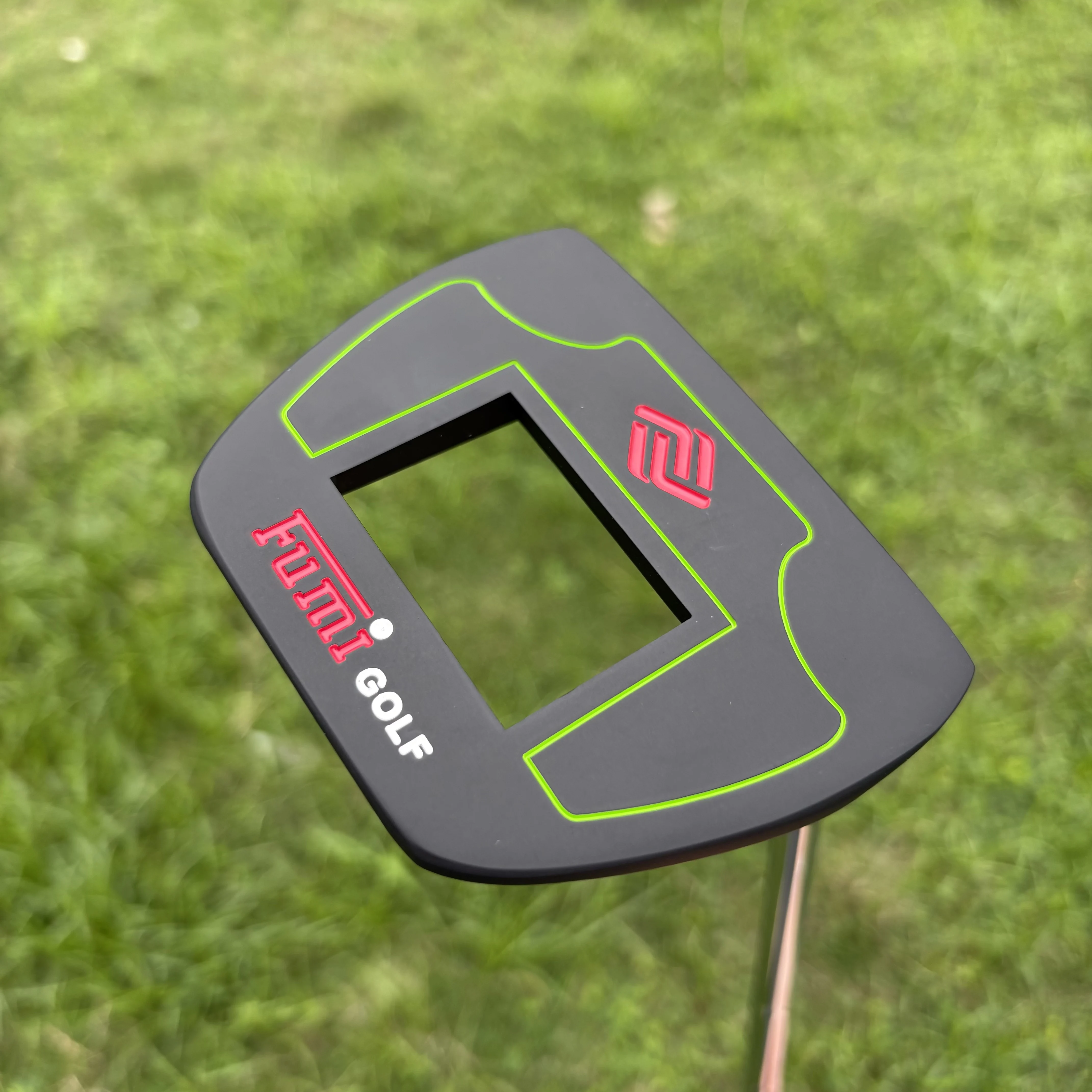 Mallet Golf Putter with Hollow Alignment Window, High Forgiveness Golf Putting Club, Non-Slip Grip, Stable Putter for Men Golf T