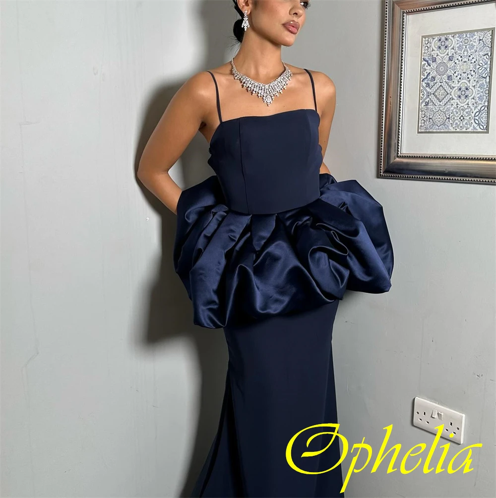 

Customized Sexy Jersey Mermaid Evening Dress Simple Spaghetti Straps Prom Dresses Sparkly Backless Special Occasion Gowns