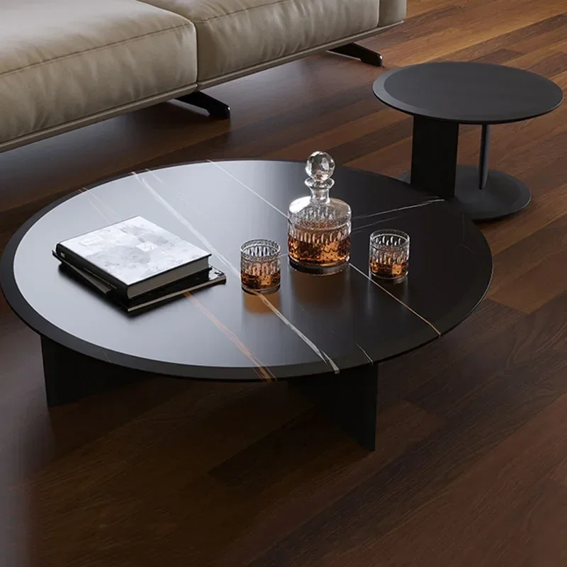 &Unique Cool Coffee Table Round Glam Minimalist Neutral Coffee Table Living Room Modern Meubles De Maison Salon Home Furniture