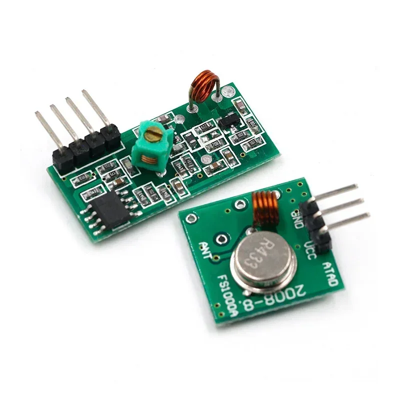 Kit Tautan Pemancar dan Penerima RF untuk Modul Kontrol Jarak Jauh Nirkabel Papan Modul Tegangan 315Mhz 433Mhz 315 433 Mhz Arduino