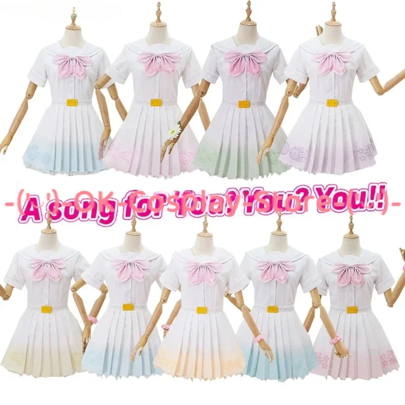 LoveLive 8th A song for You All Members Rin Eli Maki Umi Niko Cosplay Costume Cute Love Live JK Lolita Dress Halloween Uniforms