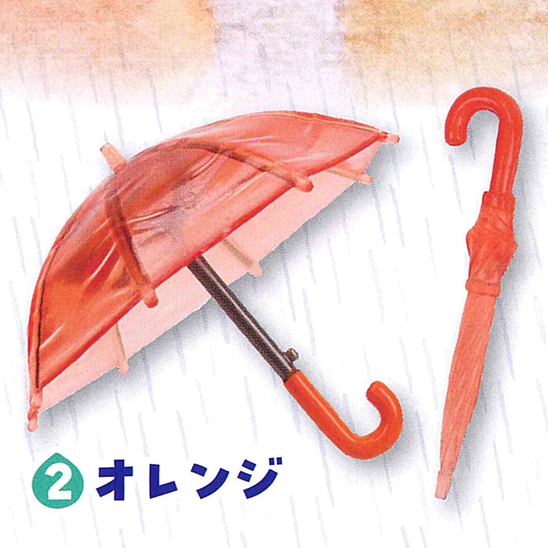 [Tersedia] Payung Transparan Miniatur Tarlin Japan Epoch Gashapon (Set 3 Potong) - Aksesori Boneka & Tampilan Modis