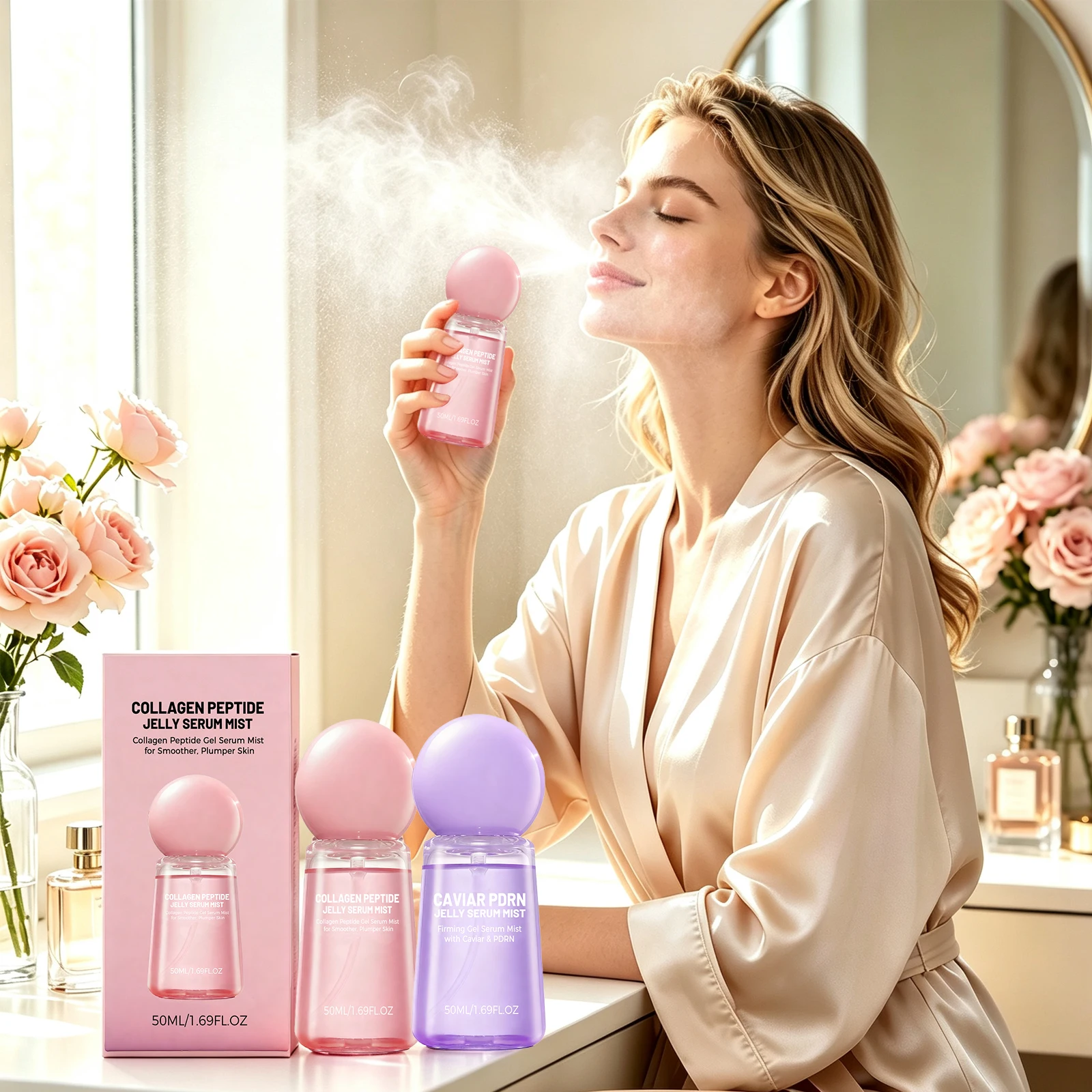 Essence Spray For Face Deep Hydrating Smoothing Dry Skin Brighten Firming Reduce Fine Line Antioxidant All Skin Types Daily Care
