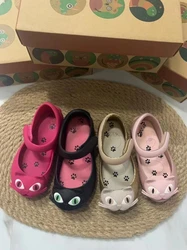 New Children's Jelly Shoes Baby Kids Cartoon Shoes Summer Girls Soft Sole Sandals Big Kids Cat Head Beach Shoe Fish Mouth Sandal