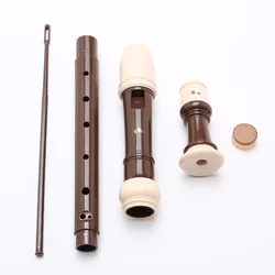 Swan-8 Holes Baroque Recorder Clarinet Flute ABS Instrument Musical Educational Tool Gift With PU Bag Cleaning Tool