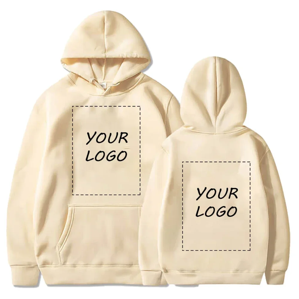 Hot Sale Custom Hoodie Sweatshirts Men Design Your Logo Fleece Hooded Clothes Women Harajuku Outerwear Y2k Size Hoody XS-3XL