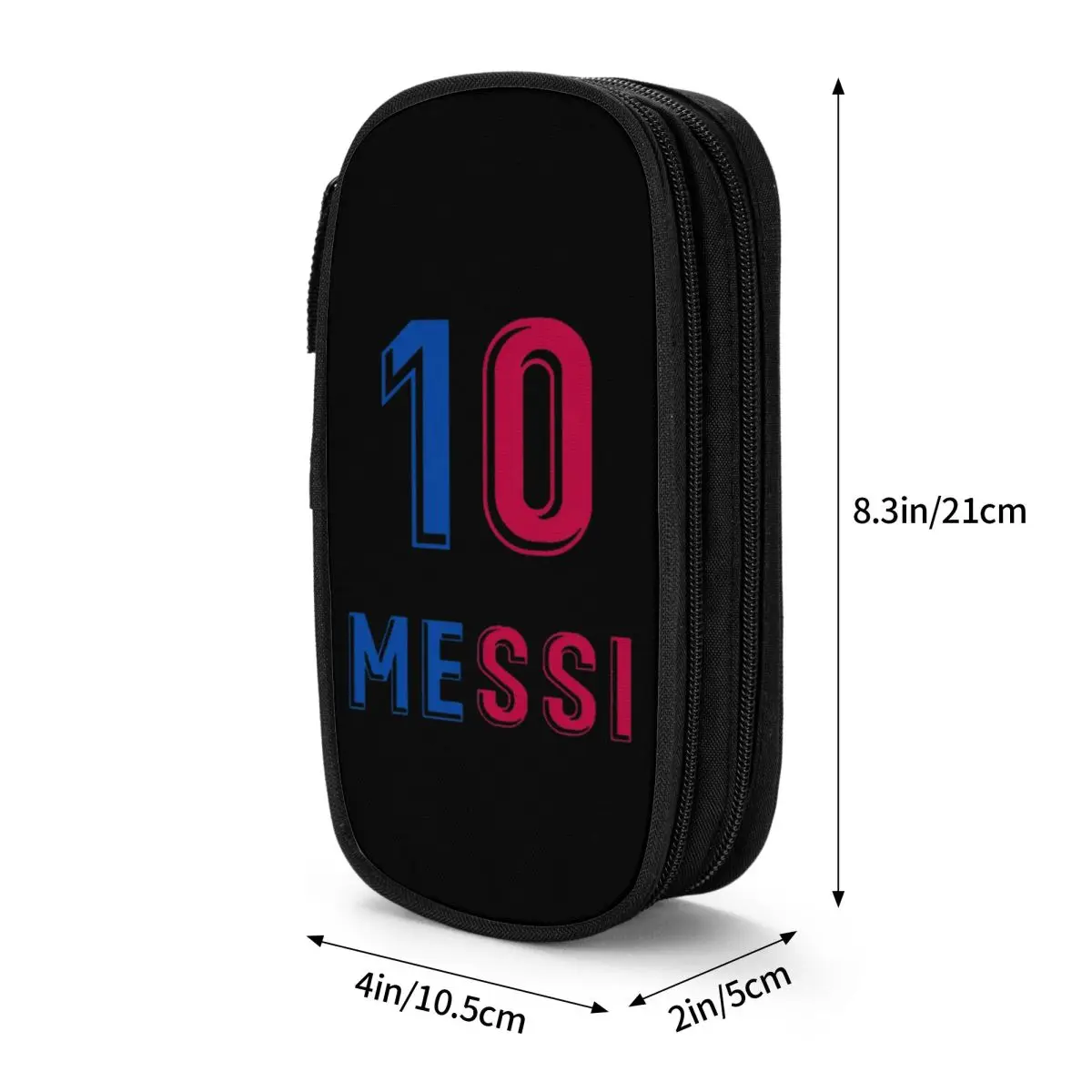 Estuche de fútbol con número 10 de Argentina, bolsas de portalápices de Messi para estudiantes, almacenamiento grande, regalo escolar