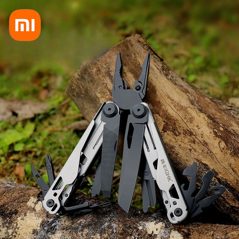 

Xiaomi GHK Multifunction Stainless Steel Multi-tool Pocket Pliers Folding Wrench Mini Portable Folding Screwdriver Bottle Opener