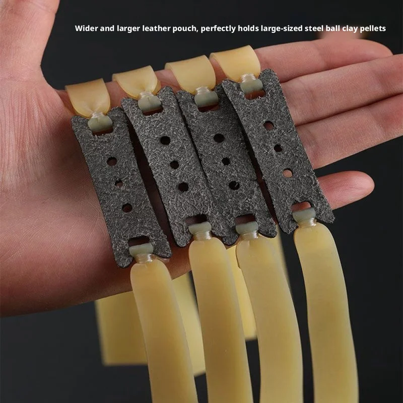 Special flat rubber band for slingshot 2.0, frost-resistant, strong, tough and durable, high elasticity, no-tie rubber band
