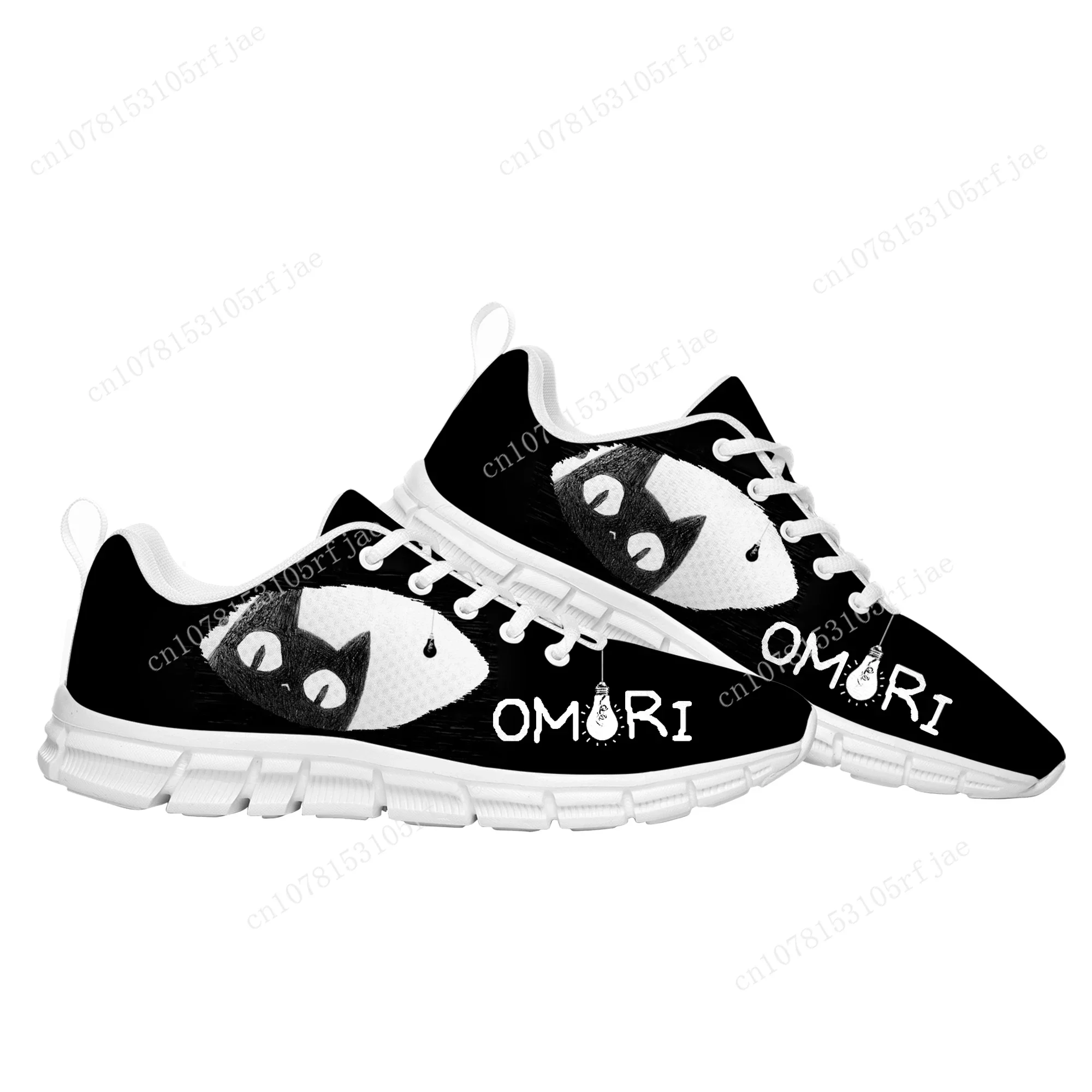 Omori-Zapatos Deportivos personalizados para hombre y mujer, zapatillas de deporte de alta calidad con dibujos animados, a la moda, hechas a medida, para parejas