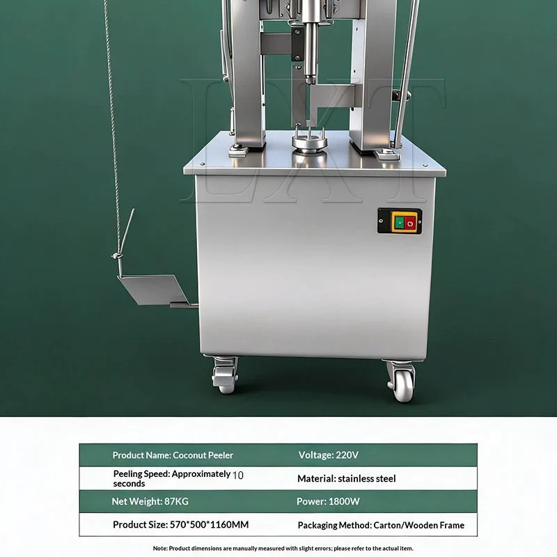 Coconut Shaver Machine Green Tender Coconut Peeler Young Diamond Shape Coconut Peeling Machine