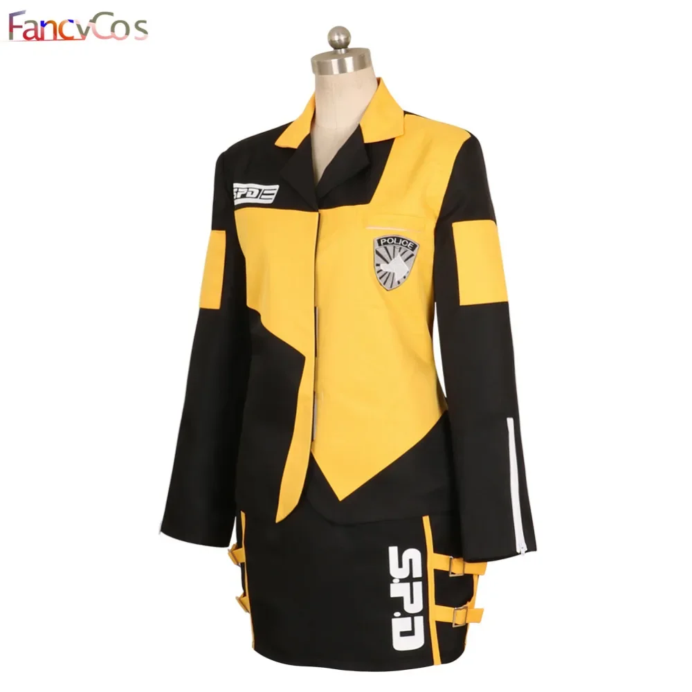 Uniforme d'Halloween Tokusou Sentai Dekaranger Deka Jaune Marika Reimon Jasmine, Costume Cosplay, Jeu Anime Japonais