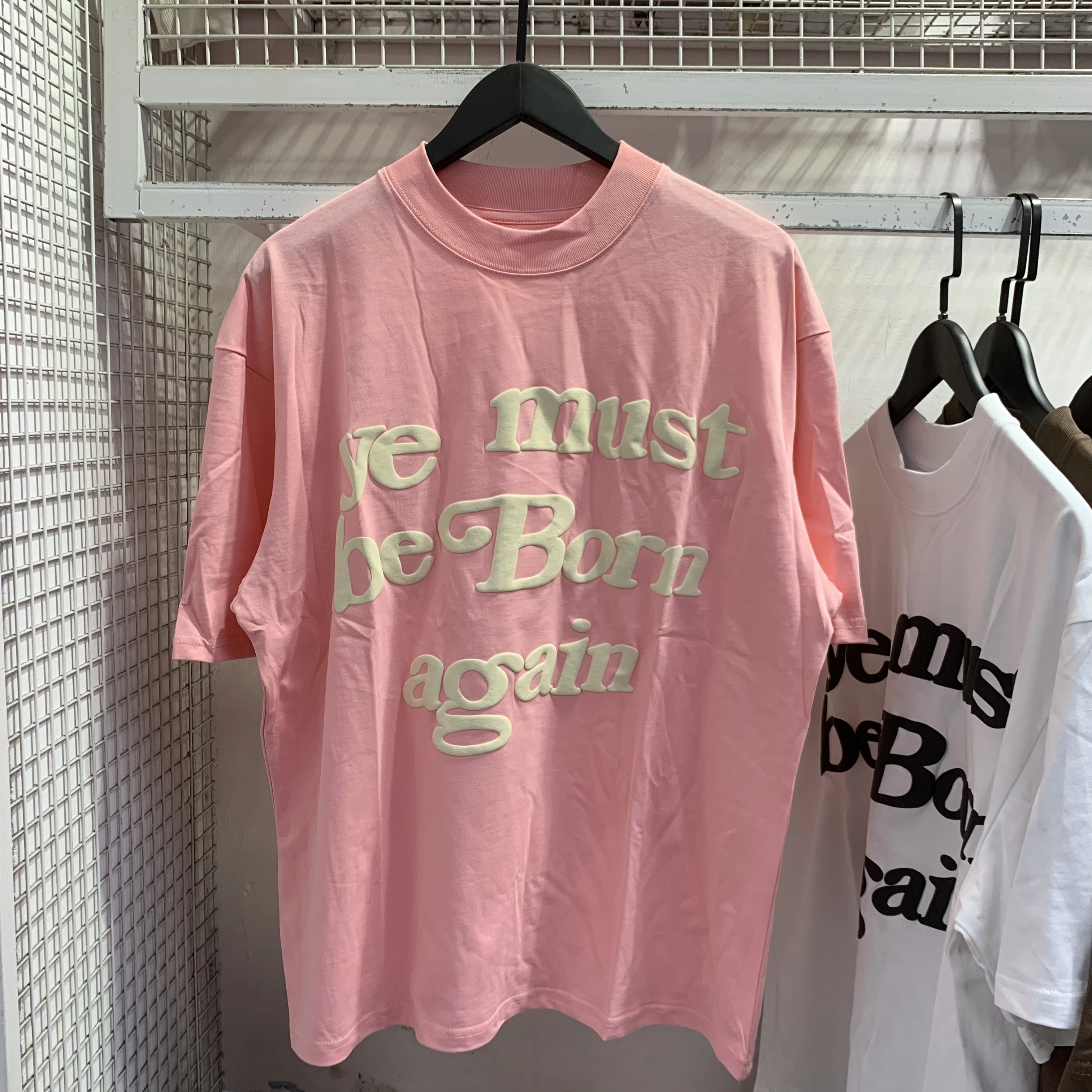 

2024 New Puff Letter Print CPFMT-Shirt Men Women CPFM.XYZ Ye Must Be Born Again Kanye West T Shirt Short Sleeve Tops Cotton Tee