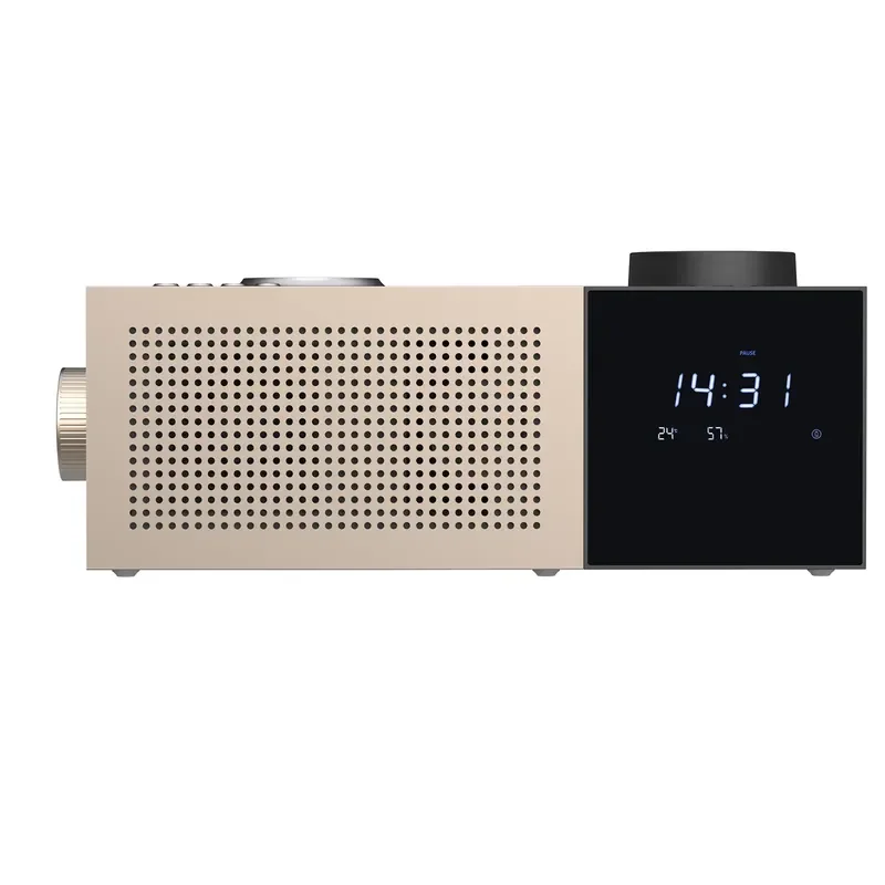 2025 Smart Bluetooth Speaker with Wifi App Control Metal Aroma Diffuser Wireless Charging Pad Home Electric Screen Display