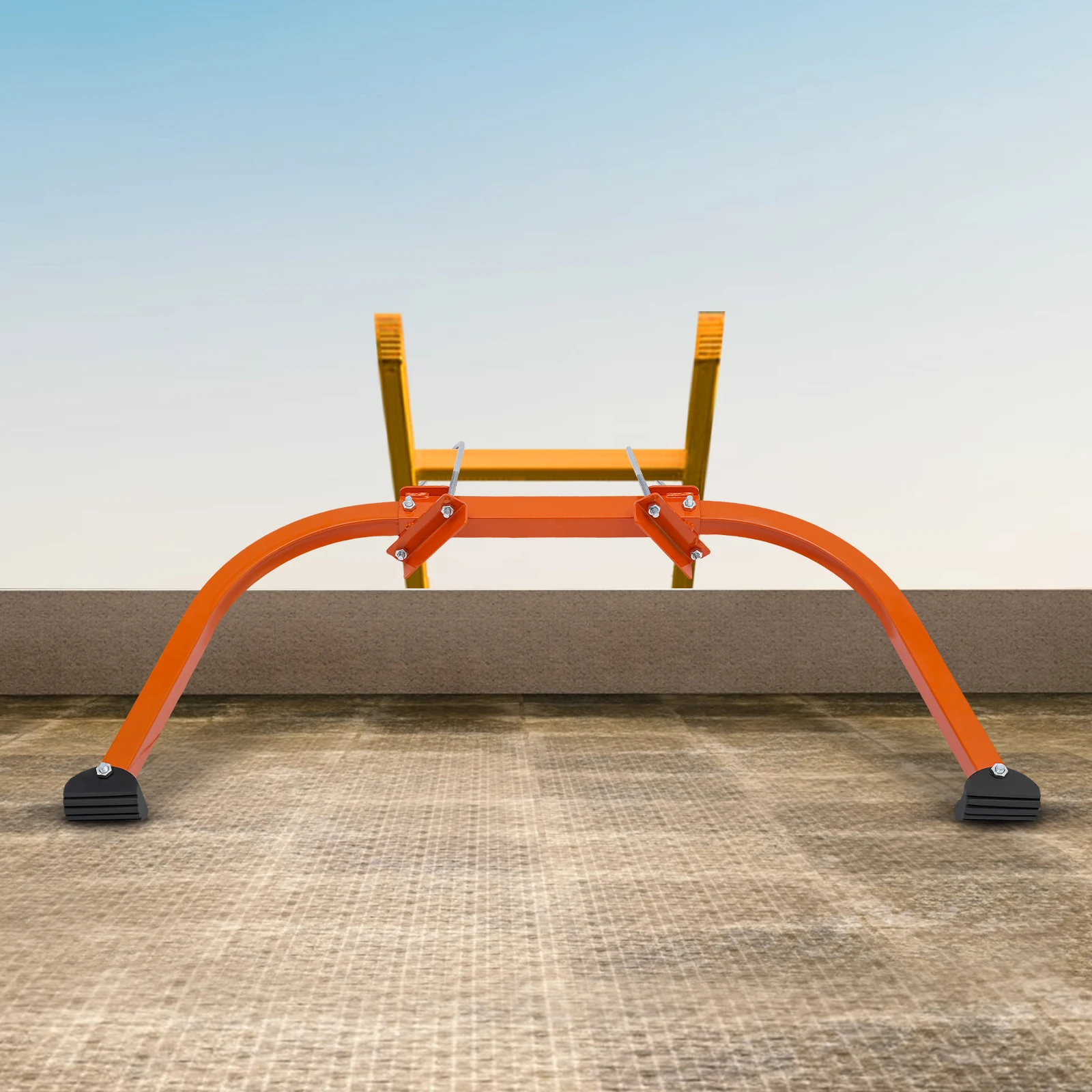 Heavy Duty Anti-slip Ladder Stabilizer Wing Span Wall Roof Standoff Extension Holder Helper Steel