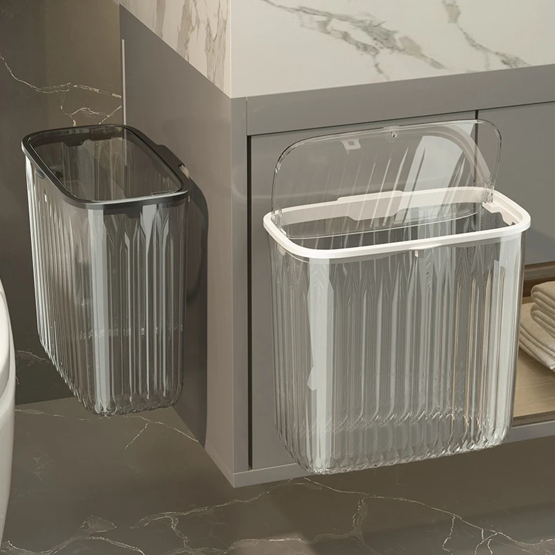 

Large Capacity Covered Storage Bin, High Aesthetic Value Pop-Up, Light Luxury Kitchen Wall Mounted, Double Seam Multifunctional