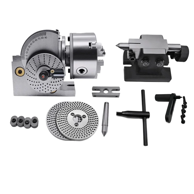 BS-0/BS-1 CNC Milling Machine Tools Accessory Vertical Horizontal Dividing Head Rotary Table New Steel Cast Iron Bearing