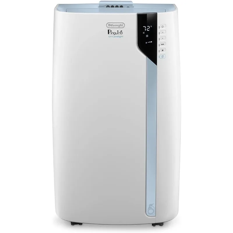 De'Longhi PACEX390UVcare-6AL WH PAC Portable Air Conditioner, Dehumidifier, Fan & UV-Carelight, 14000 BTU + UV CARE, White