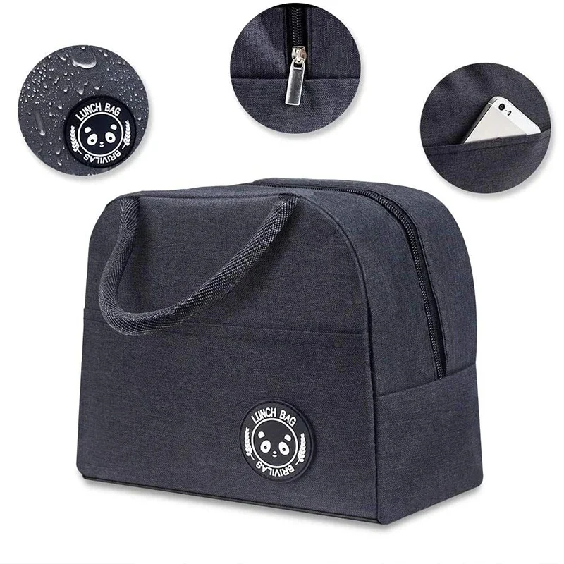 Lunch Bags Insulated Leak Proof Thermal Lunch Box Bag Portable Food Container Aluminum Foil Bento Box For Work School Picnic