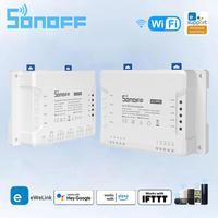 SONOFF 4CH Pro R3 Wifi Smart Switch 10A/Gang 4 Channel 433 MHZ RF Remote Wireless Lights Switches Support Alexa Google Alice