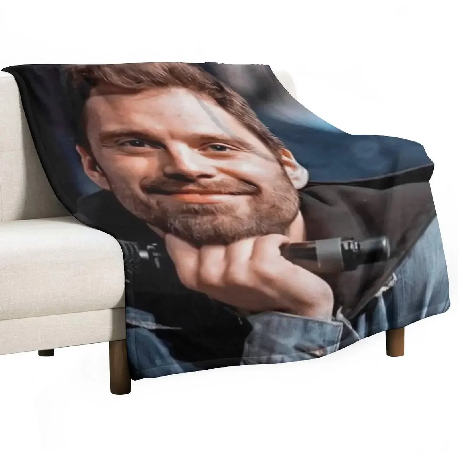 Sebastian Stan Throw Blanket Sofa Quilt for babies Blankets