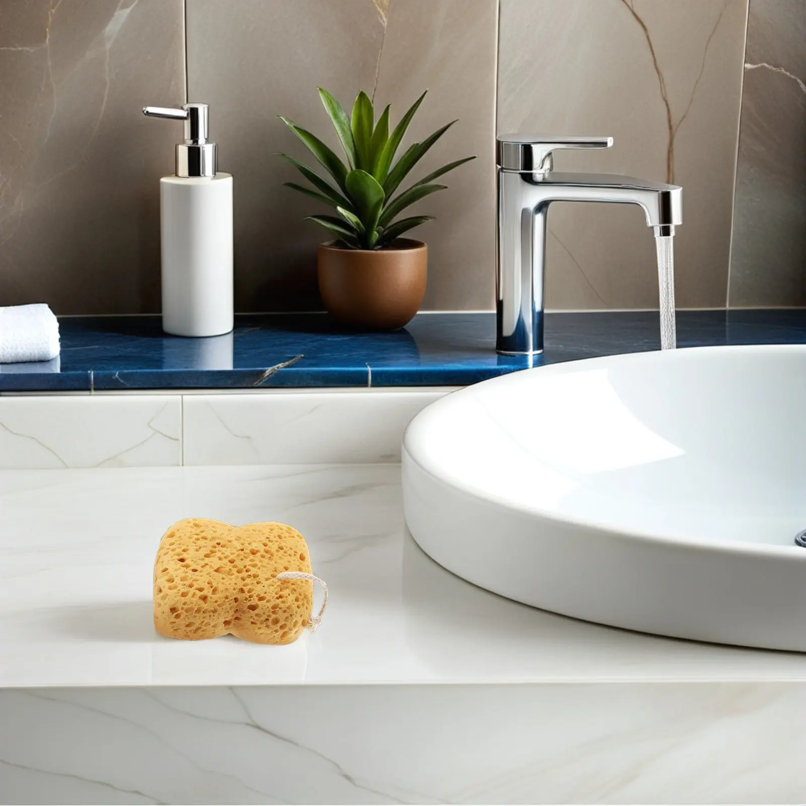 

4Pcs Exfoliating Body Sponge Soft Honeycomb Bath Sponge for Women Men Reusable Shower Scrubber Cleansing and Foaming Wash