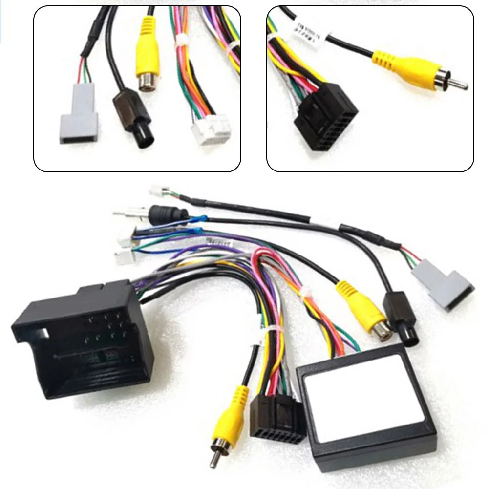 Seamless Installation of Your Car Radio Features a Reliable 16 PIN Power Harness Adapter Alongside a Compatible Canbus Box