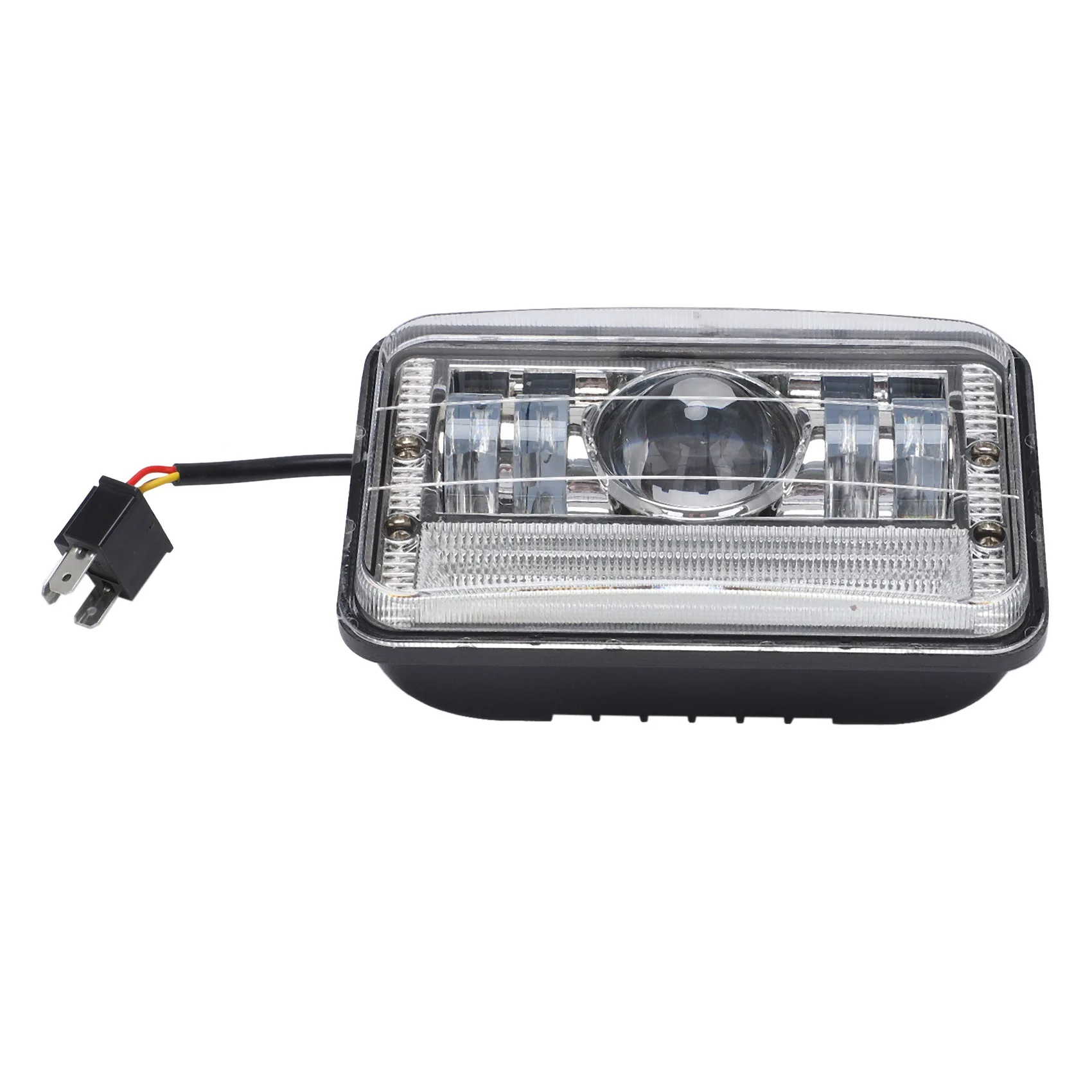 5 Inch Square Daytime Running Light Car Motorcycle Front Headlight DRL High Low Beam Flood Spotlights LED Work Light