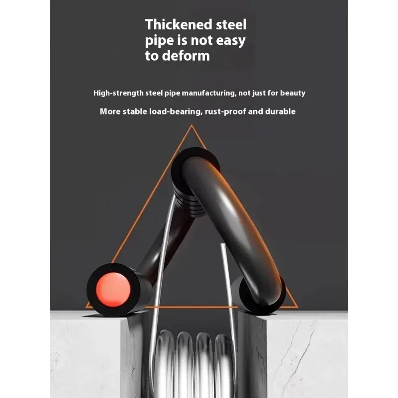 دعامة دعم الضغط على شكل حرف S قابلية للحمل في صالة الألعاب الرياضية المنزلية ومقبض إسفنجي مانع للانزلاق ولوحة رفع المعدات الرياضية وتدريبات القوة