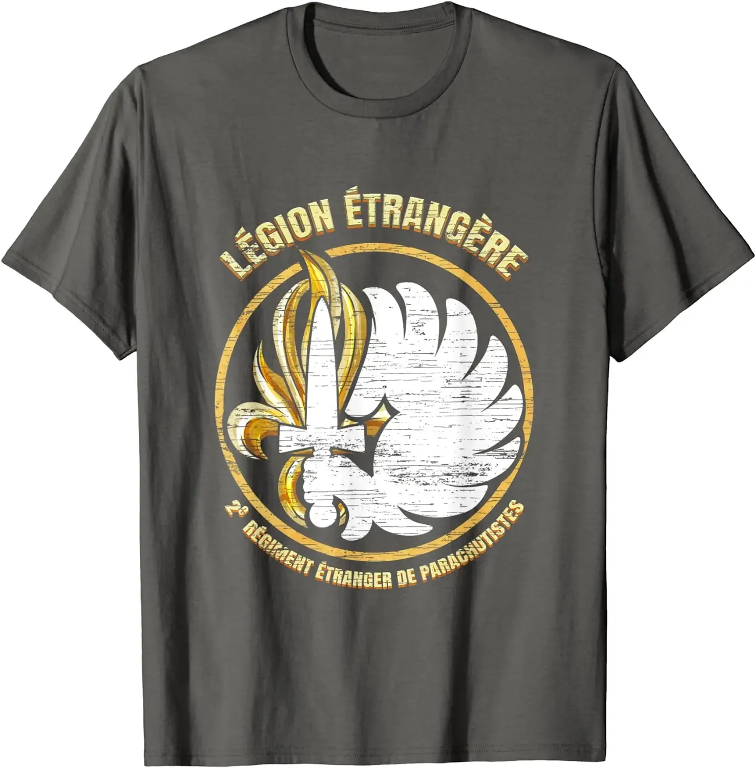 Legion Etrangere 2e Regiment De Parachutistes Badge T-Shirt Short Sleeve Casual Cotton O-Neck Summer Shirt