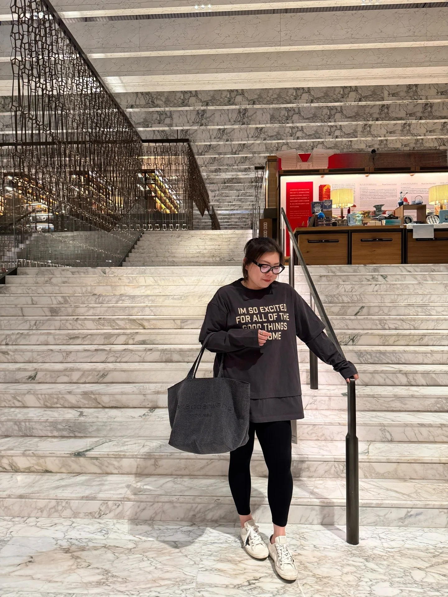 

Long Sve Letter Print Splice Base irt Rose Sister plus Size Women's Korean Sle Autumn T-irt Cotton Loose Fit round Ne