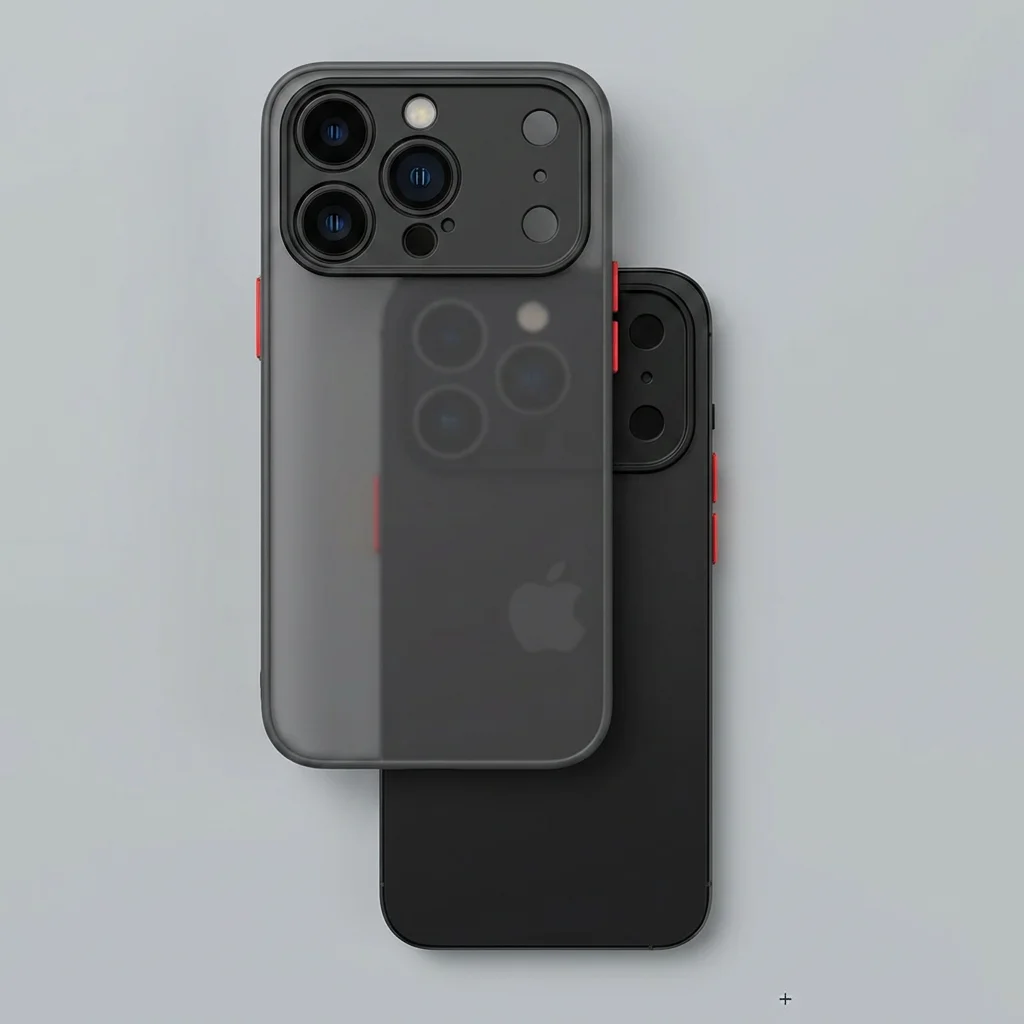 Luxuriöse Matte Panzer-Handyhülle für iPhone 7 8 XS 11 12 13 14 15 16 17 18 Duo Pro Max Air Plus SE2 mit Objektivschutz, Stoßfeste PC-Abdeckung – Detail 2