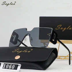 2025 New Luxury Brand Fashion Sunglasses Women's Sand Party Sun Glasses Frameless Rimless Square Eyewear Oculos De Sol UV400