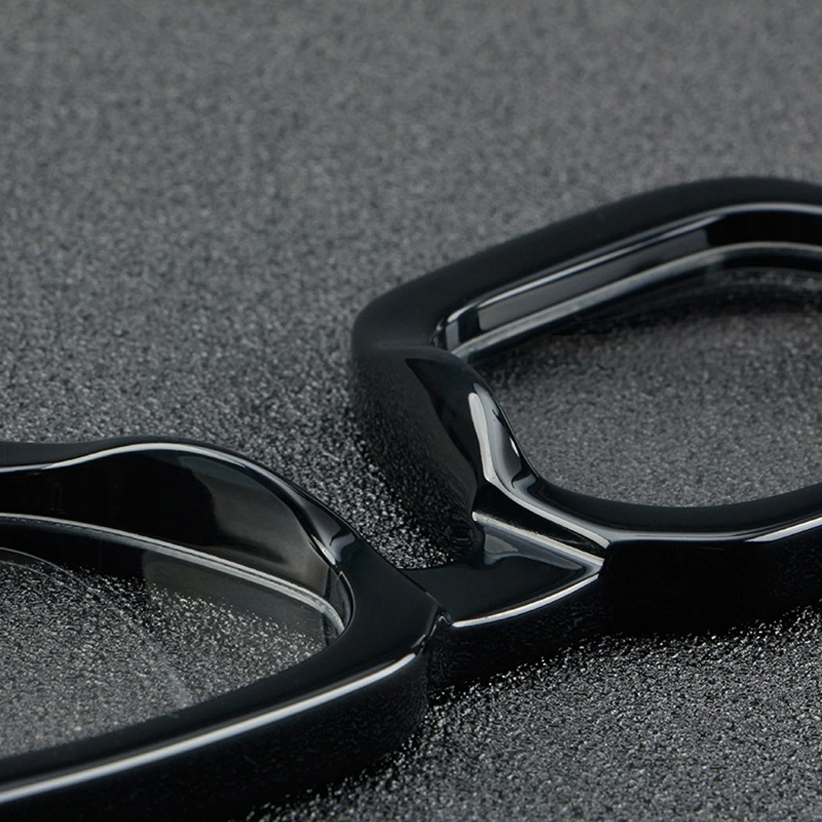 Schwarze dicke quadratische Rahmenbrille für Herren, optische Acetat-Brille, Unisex, klare Linse – Detail 4