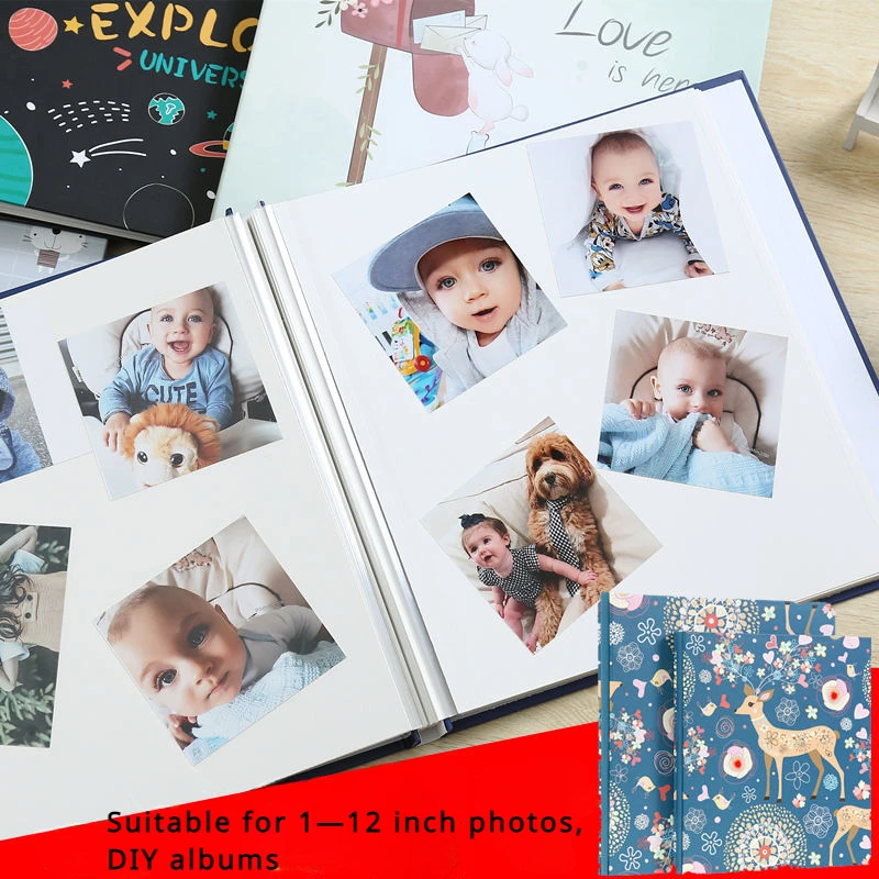 20 Pages Large Self Adhesive Photo Album Laminating Bookshelf DIY Memory Baby Growth Album Book Family Scrapbook Album Gift