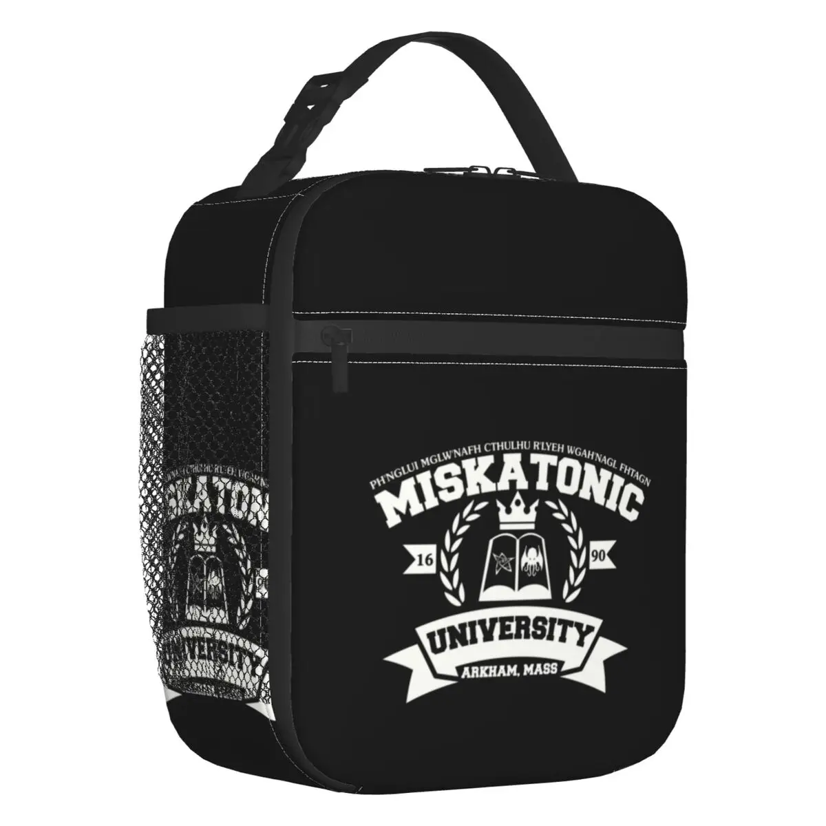 Call Of Cthulhu Miskatonic University Insulated Lunch Bag for Women Portable Cooler Thermal Lunch Box Office Picnic Travel