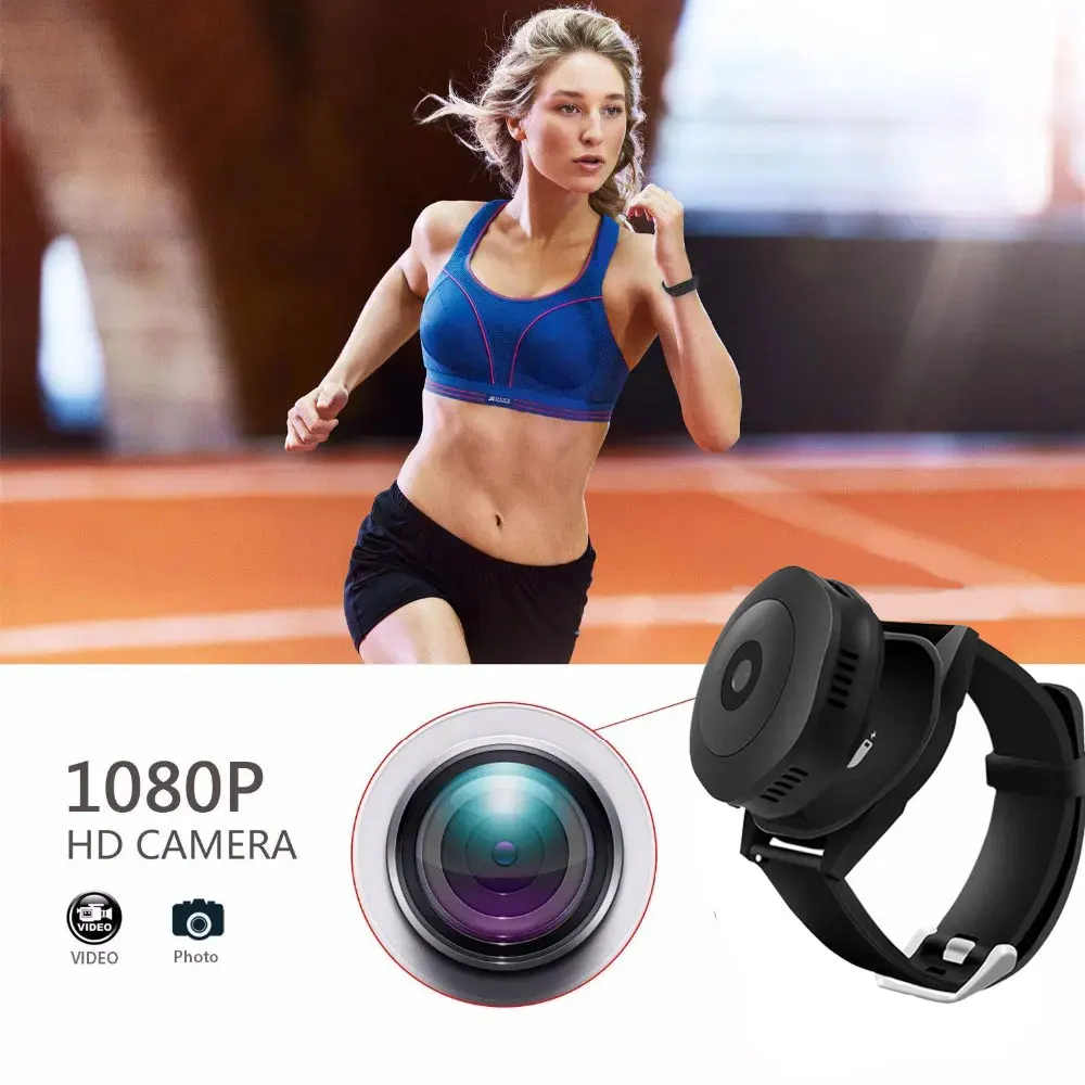 WIFI Mini Camera HD 720p Wearable Bracelet small Cam Wristband Sports DV Rechargeable Portable Surveillance micro Camcorder