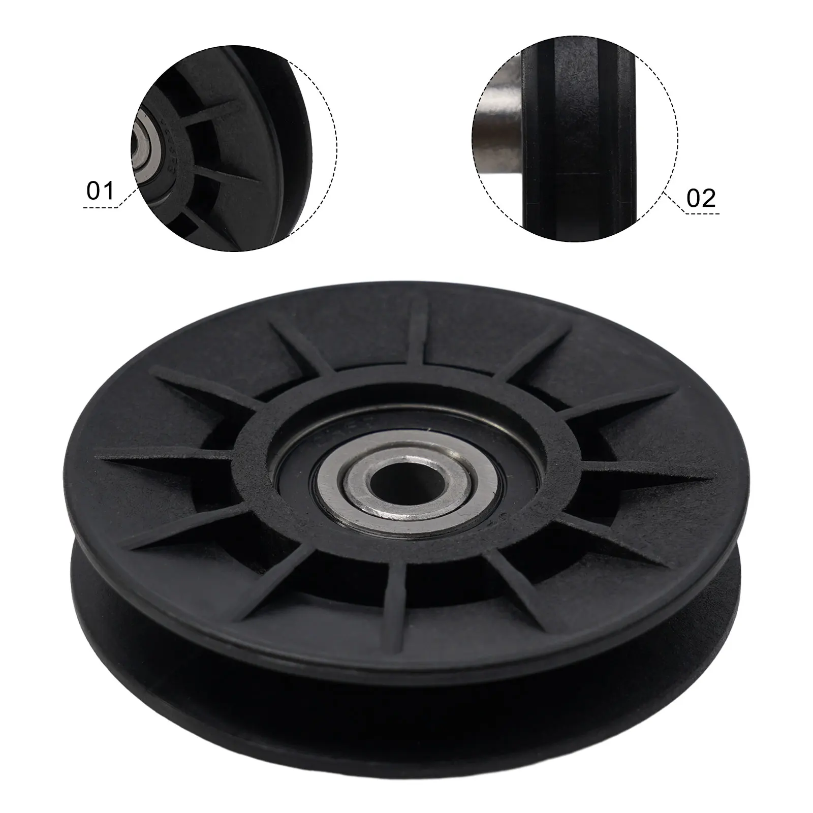 Premium VIdler Pulley for Craftsman AYP 532194326 532194226 280659 194326 Easy Installation 3/4 Height 5/8 ID 3 1/2 OD