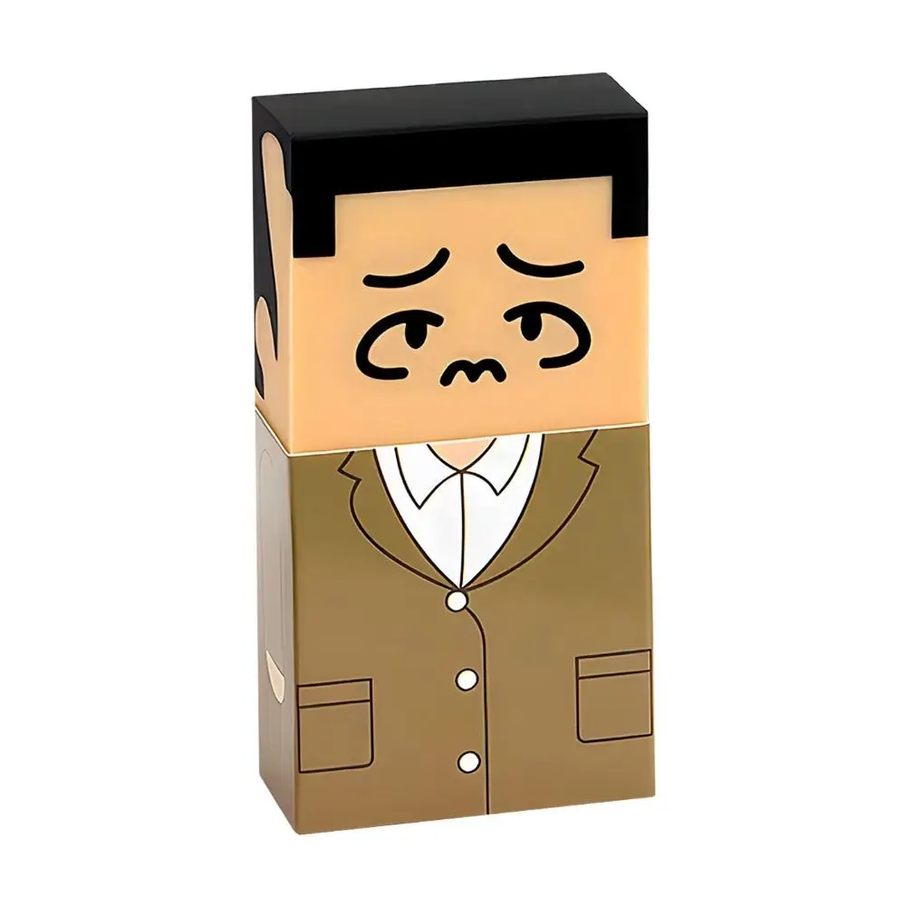 Novelty TPR Eraser Funny Bald Head Cartoon Character Rubber Eraser Novelty Eraser School Office