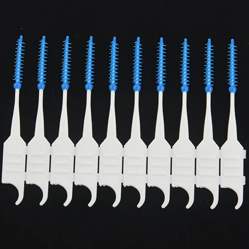 120 Stück Zähne Zahnstocher Zahnseide Picks Inter dental bürste Stick Zahn sauber