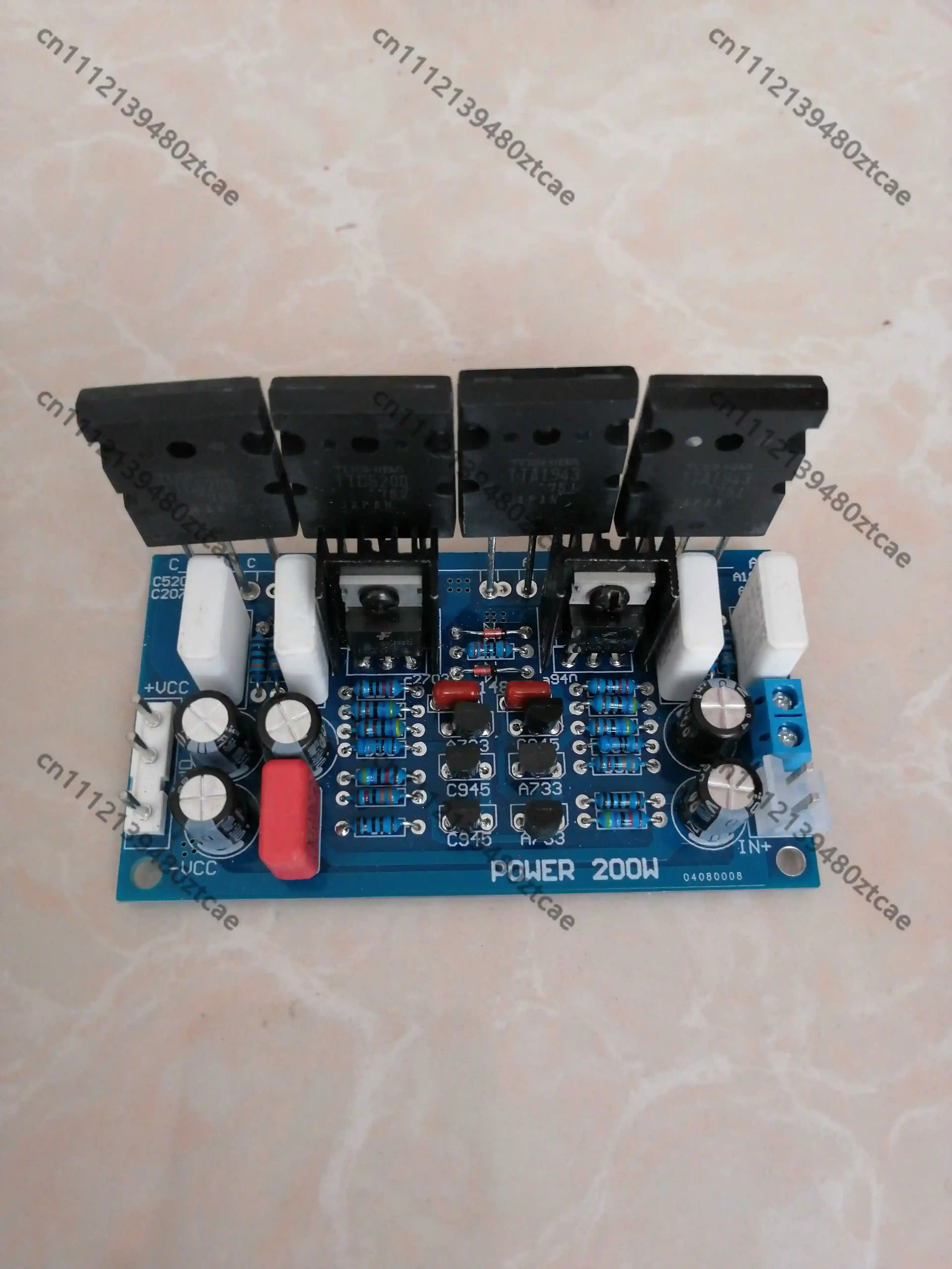 DC Powered Mono 200W Discrete Component Power Amplifier Module HiFi Fever Car Outdoor Subwoofer DIY Audio Amplifier Accessory