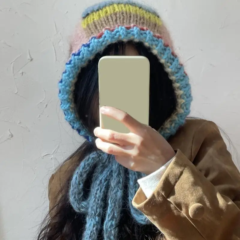 652f-knitted-skull-hat-handmade-striped-pattern-hat-windproof-warm-earflap-caps