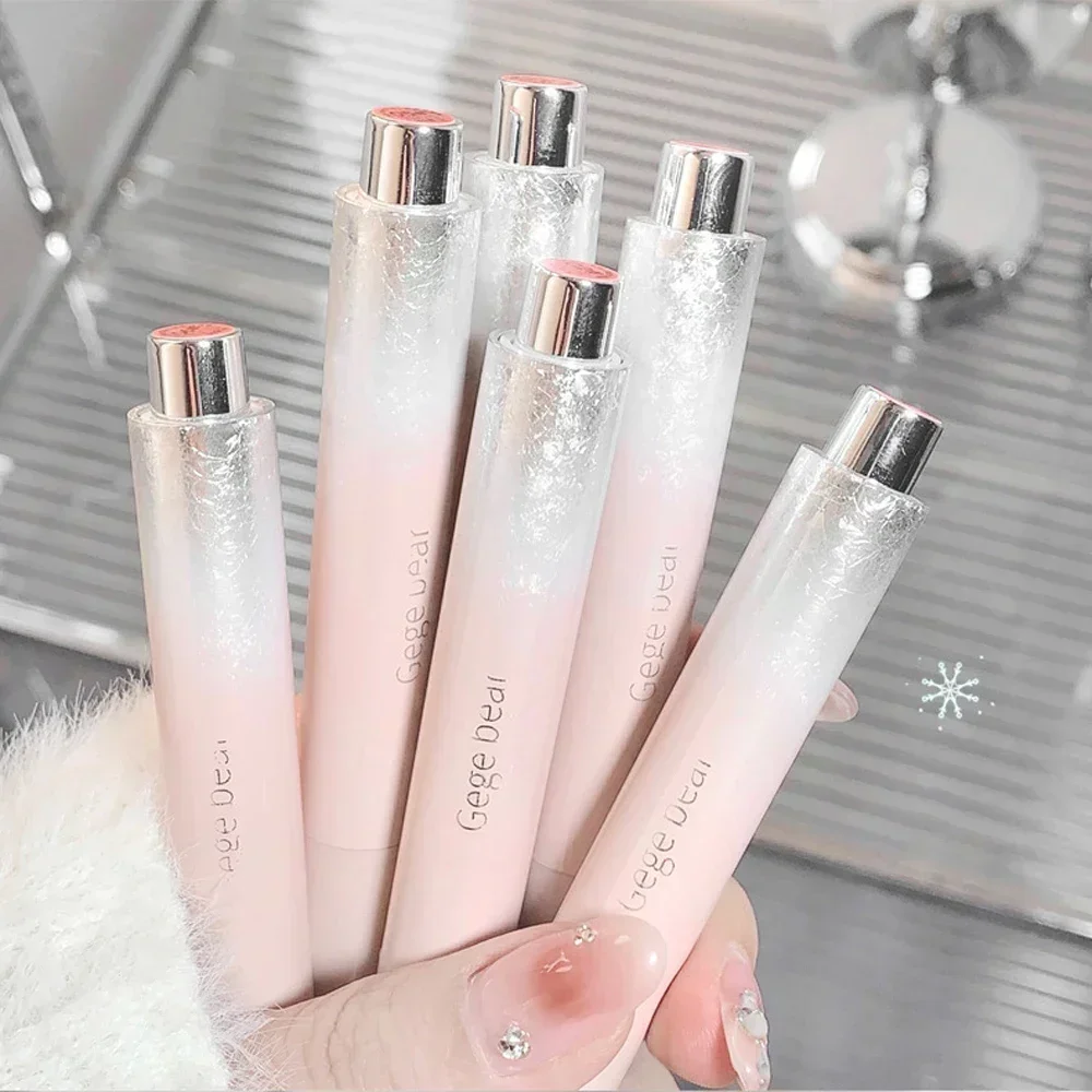 Clear Water Light Lip Gloss Sólido, Geléia, Lápis de Batom Rosa Aquoso, Hidratante Espelho Batom Caneta, Lábios Coreanos Maquiagem Cosméticos