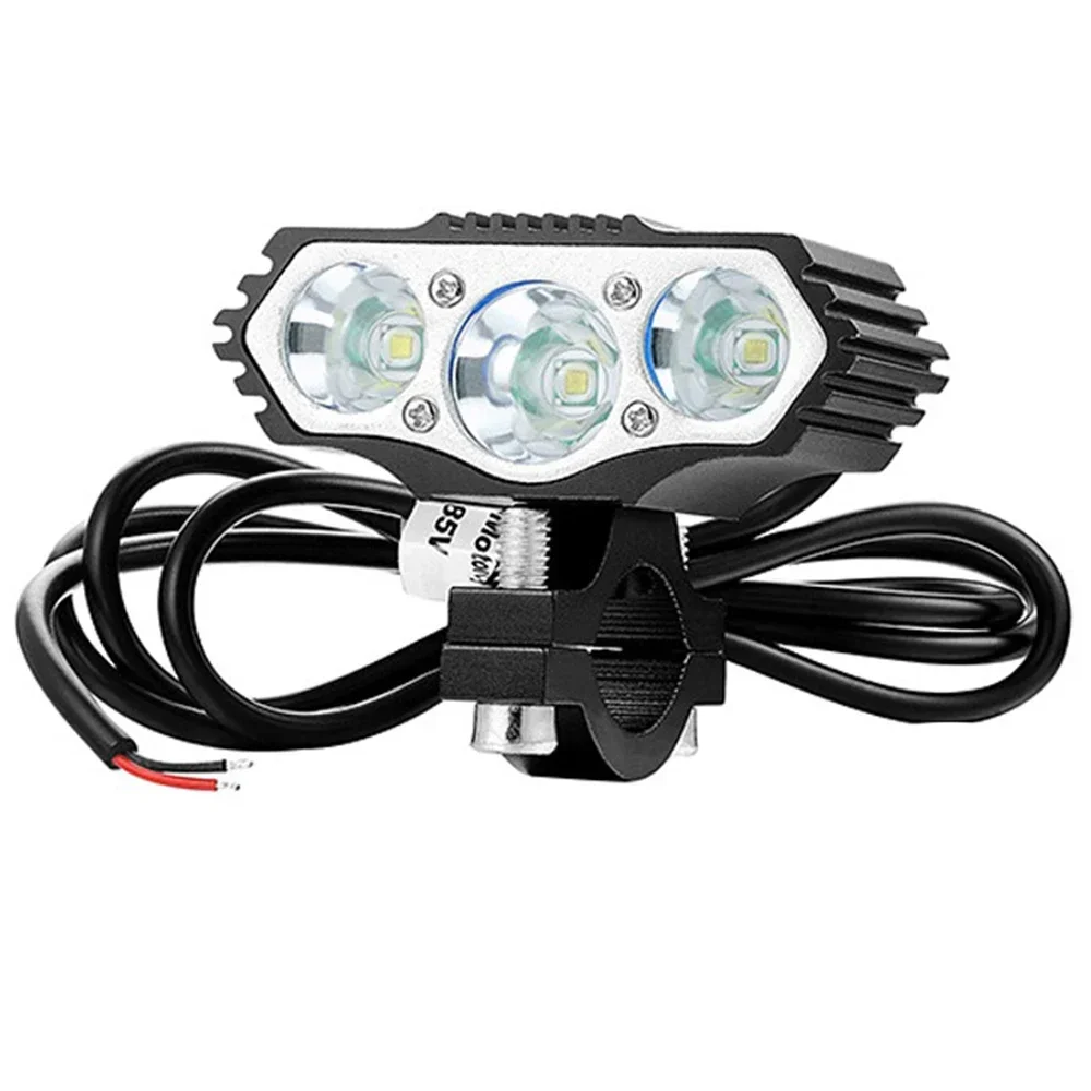 Faro per Scooter elettrico per bici 1000 lumen lampada a LED Ebike ingresso luce anteriore 12V 24V 36V 48V E luce per moto Scooter per bicicletta